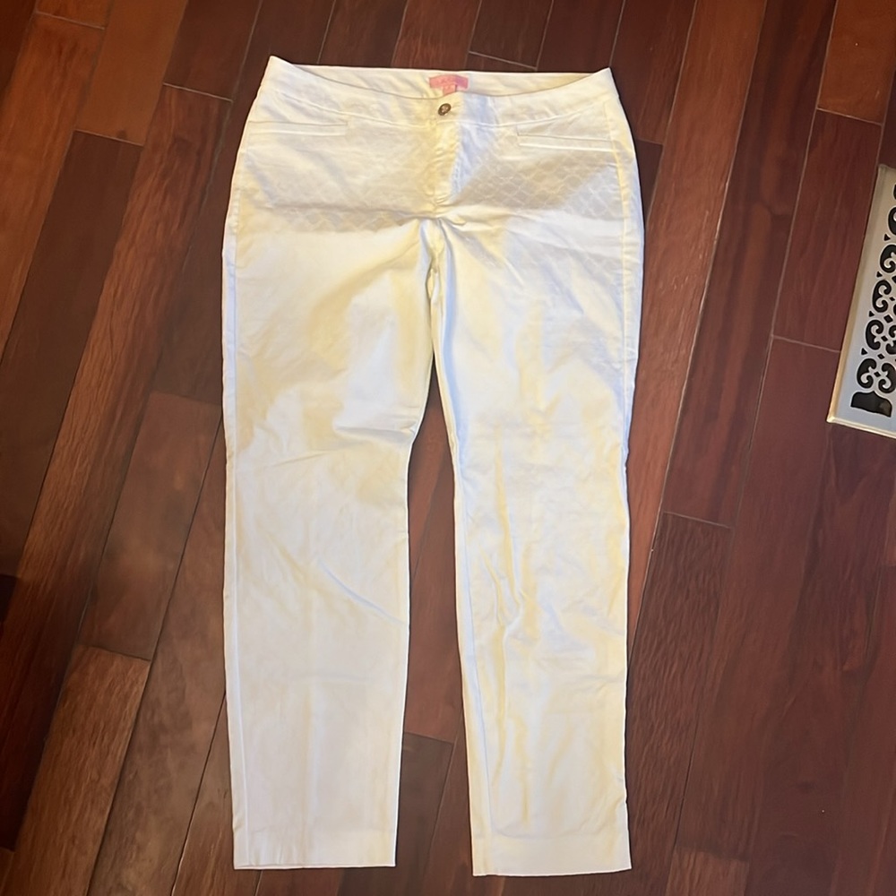 Lilly Pulitzer 29” Kelly‎ Textured Ankle Length Pant - Picture 6 of 12